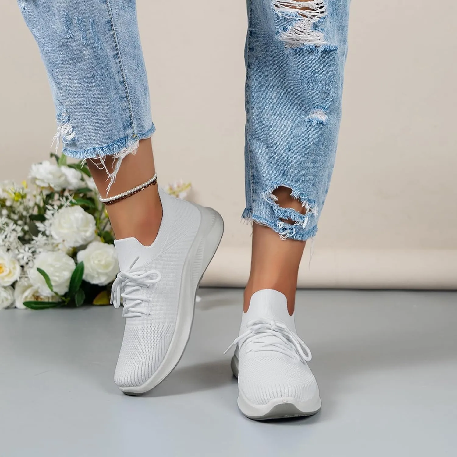 Womens Sneakers Platform Orthopedic Shoes for Women Dressy Wedge Black Sneakers for Women Size 7 Womens White Sneakers Casual Platform Tenis para Mujer De Trabajo Antideslizantes