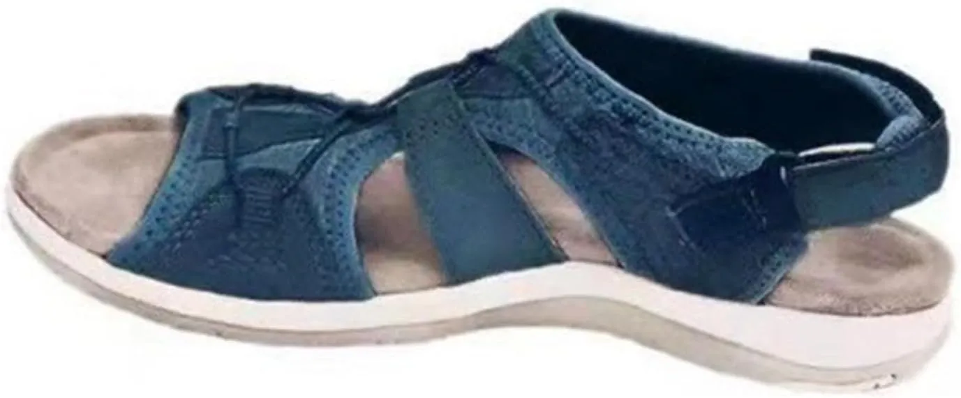 Women's Wedge Heel With Arch Support Low Top Round Toe Casual Sandals For Hiking Outdoor Walking Summer Platform Athletic Shoes Women