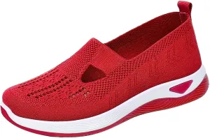 Women's Woven Orthopedic Breathable Soft Shoes Mens Dress Shoes Slip On Men's Casual Dress Shoes Walking Sneakers White Tennis Shoe Cross Trainer Shoe